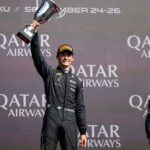 Dino Beganovic firar segern i Formel 2-sprinten i Baku 2026