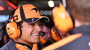 Lando Norris i McLaren efter sin Formel 1-VM-titel