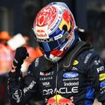 Max Verstappen firar efter Bahrains Grand Prix 2026