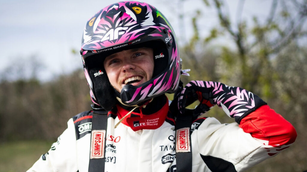 Oliver Solberg i Toyota Gazoo Racing under förberedelser inför Rally Islas Canarias i WRC 2026